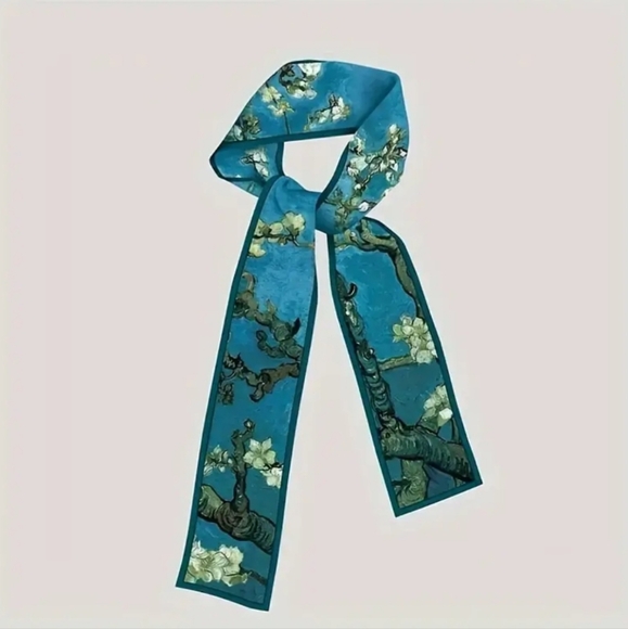 4 pcs. Satin Printed Twillys/Scarves - Picture 3 of 11